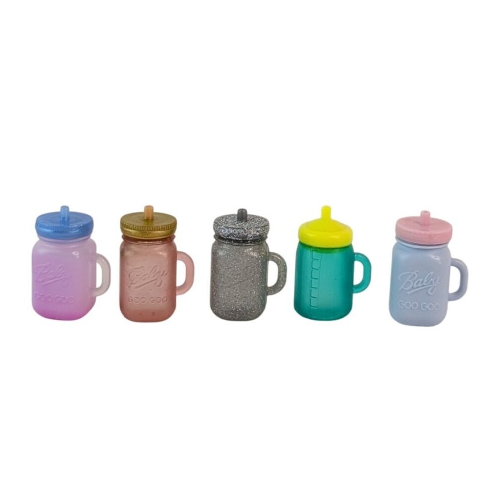 LOL Surprise Doll Cup Lot of 20 Mason Jar Milk Tumbler Bottle Pop Cat Toy - Picture 4 of 11